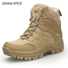 Load image into Gallery viewer, Unisex High Top Desert Tactical Military Boots Mens Work Safty Shoes Army Combat Boots Militares Tacticos Zapatos Autumn Botas